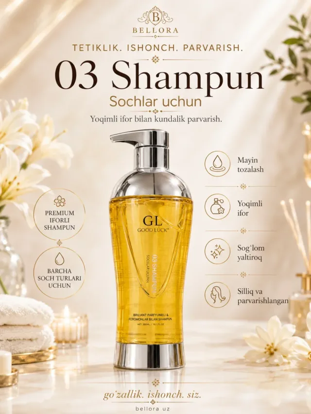 GL Good Luck Premium Body Care Set — tana va soch parvarishi uchun mo‘ljallangan nafis to‘plam