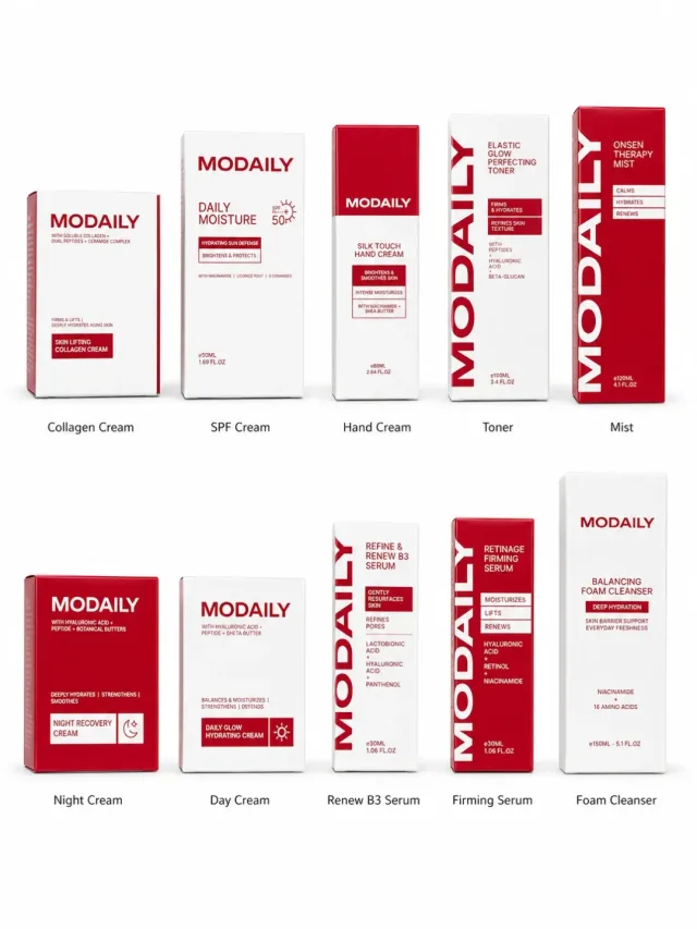 MODAILY Complete Care — 10 mahsulotdan iborat to‘liq parvarish to‘plami