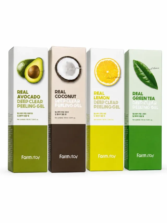 Farmstay Real Deep Clear Peeling Gel — yuz uchun yumshoq piling-gel