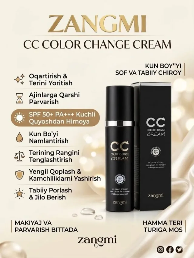 ✨ Zangmi CC Color Change Cream