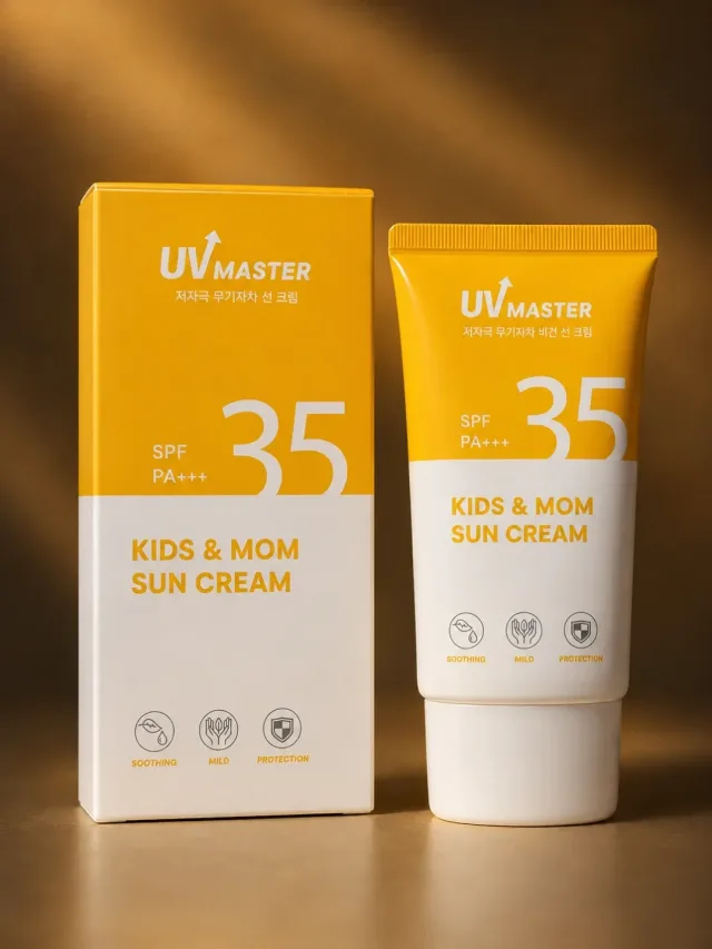UV Master Kids & Mom Sun Cream — bolalar va onalar uchun mo‘ljallangan quyoshdan himoya qiluvchi yengil krem.