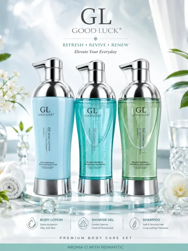 GL Good Luck Premium Body Care Set — tana va soch parvarishi uchun mo‘ljallangan nafis to‘plam