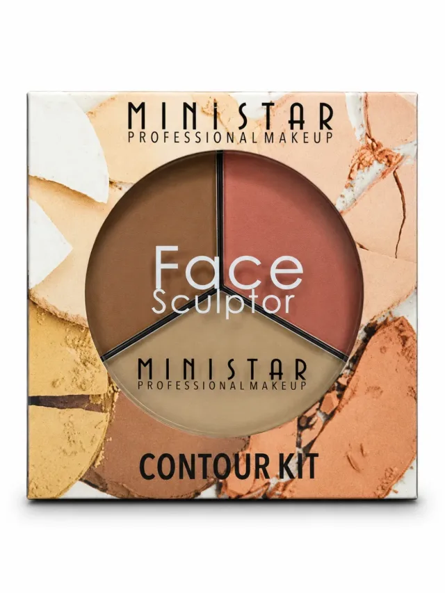 MINISTAR Face Sculptor Contour Kit — 3 rangli kontur paletkasi